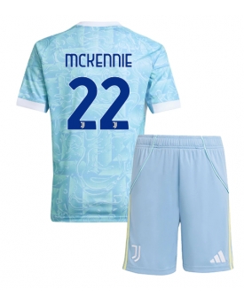 Juventus Weston McKennie #22 Maglia Gara Trasferta Repliche 2025-26 Bambino Maniche Corte